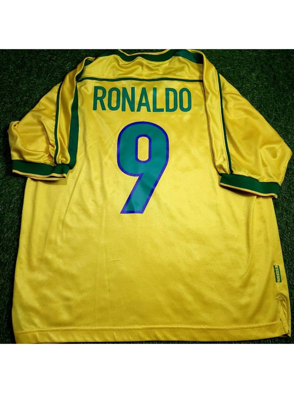 Ronaldo Brazil 1998 WORLD CUP Nike Home Soccer Jersey XL
